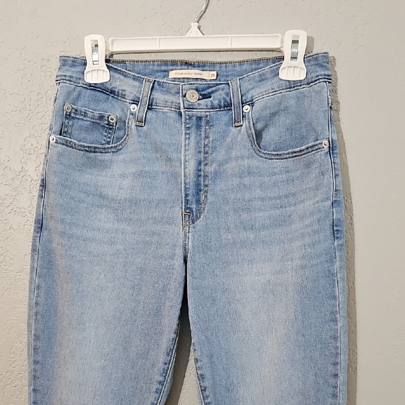 Levi's 721 High Rise Skinny Light Wash Jeans Womens Size 29 Stretchy - Picture 2 of 9